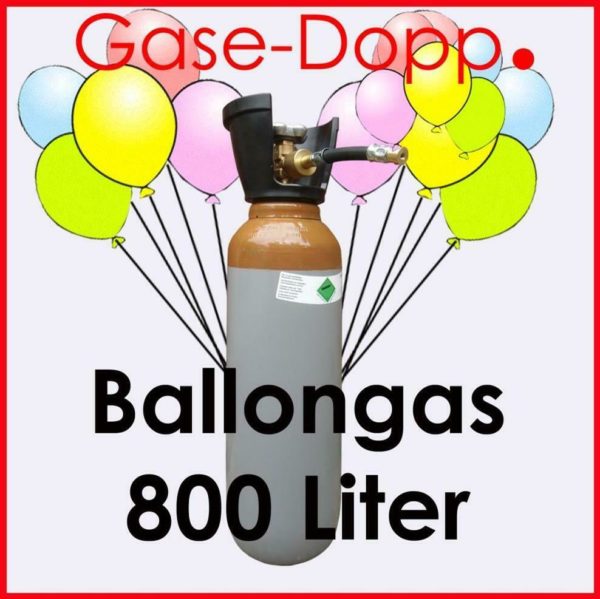 Ballongas 800 Liter Helium Flasche 1 Monat kostenlos nutzen
