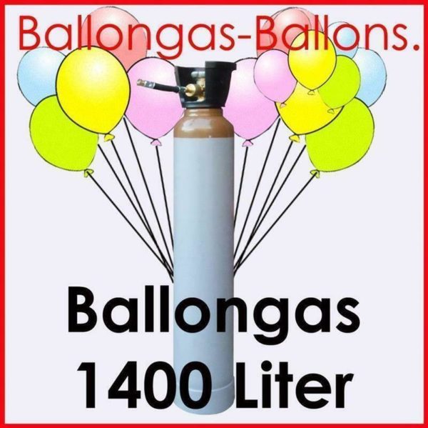 Ballongas 1400 Liter Helium Flasche 1 Monat kostenlos nutzen