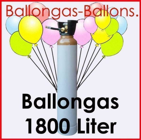 Ballongas 1800 Liter Flasche Helium 1 Monat kostenlos nutzen